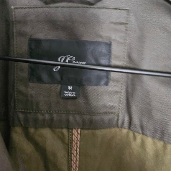 J.Crew The‎ Downtown Field Jacket M Mossy Brown Olive Zip Snap Utility - Picture 5 of 13